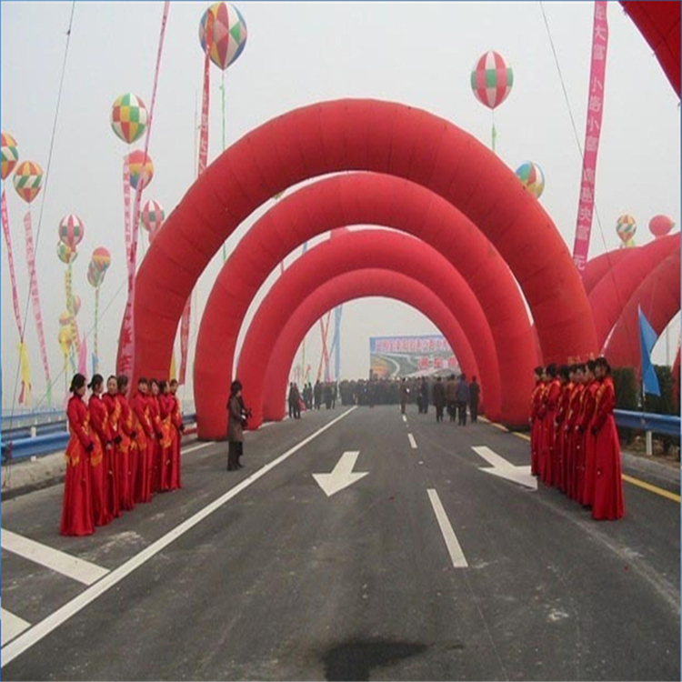 鄂尔多斯商场开业纯红拱门
